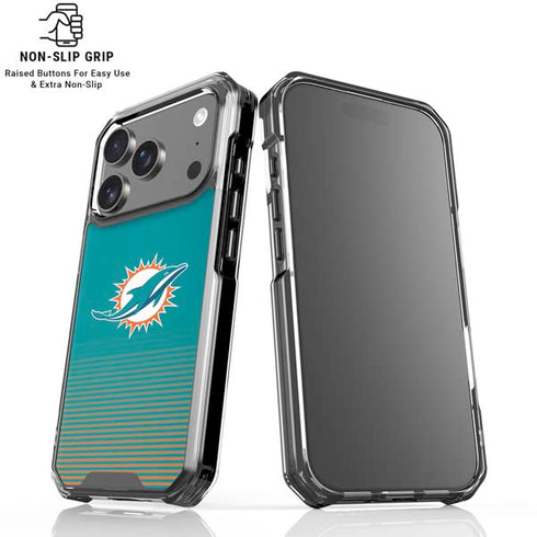 NFL Miami Dolphins Breakaway iPhone 18 Pro Clear Case
