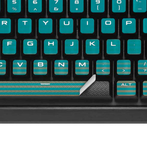 NFL Miami Dolphins Breakaway K95 RGB PLATINUM Mechanical Gaming Keyboard Skin