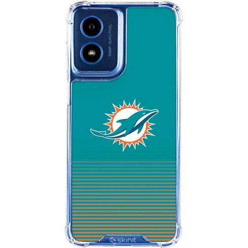 NFL Miami Dolphins Breakaway Moto G 5G (2024) Clear Case
