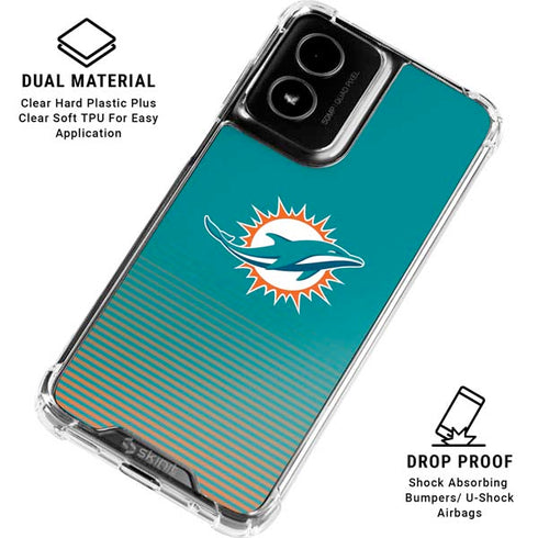 NFL Miami Dolphins Breakaway Moto G Power 5G (2024) Clear Case