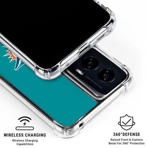 NFL Miami Dolphins Breakaway Moto G Power 5G (2024) Clear Case