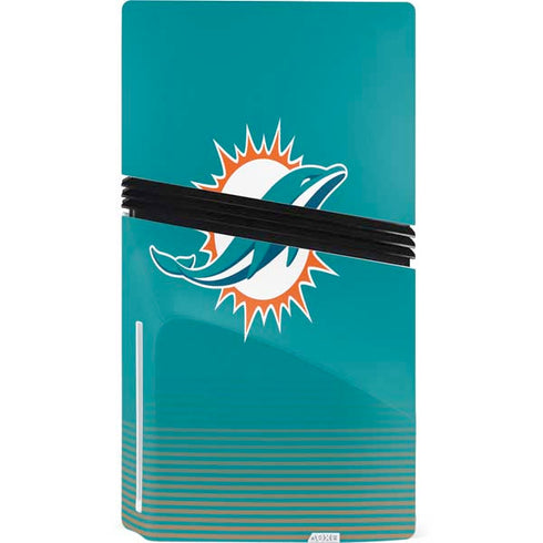 NFL Miami Dolphins Breakaway PS5 Pro Disk Console Skin
