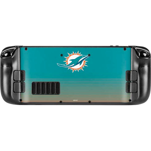 NFL Miami Dolphins Breakaway Steam Deck Handheld Gaming Computer Skin