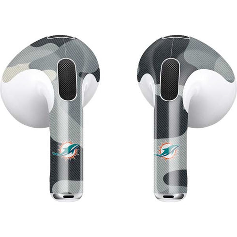 NFL Miami Dolphins Camo Apple AirPods (3rd Gen 2021) Skin