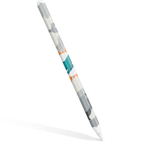 NFL Miami Dolphins Camo Apple Pencil (2nd Gen 2019) Skin