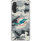 NFL Miami Dolphins Camo Galaxy A17 Clear Case