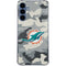 NFL Miami Dolphins Camo Galaxy A35 5G Clear Case