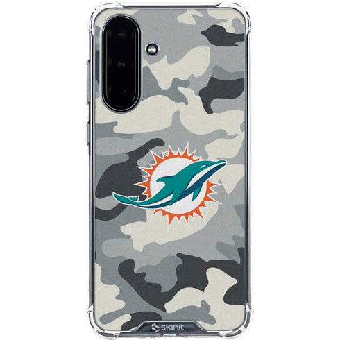NFL Miami Dolphins Camo Galaxy A36 5G Clear Case
