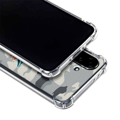 NFL Miami Dolphins Camo Galaxy A36 5G Clear Case