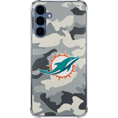 NFL Miami Dolphins Camo Galaxy A55 5G Clear Case