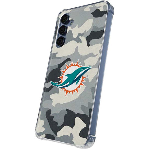 NFL Miami Dolphins Camo Galaxy A55 5G Clear Case