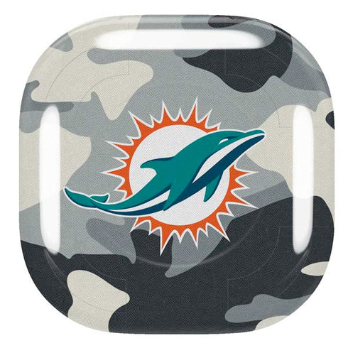 NFL Miami Dolphins Camo Galaxy Buds Live Skin