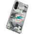 NFL Miami Dolphins Camo Galaxy S24 FE Clear Case