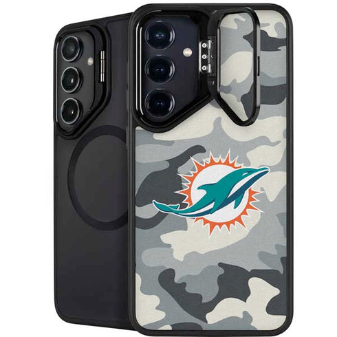 NFL Miami Dolphins Camo Galaxy S24 Plus Kickstand Case
