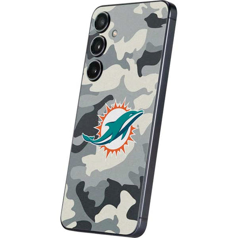 NFL Miami Dolphins Camo Galaxy S25 Plus Skin