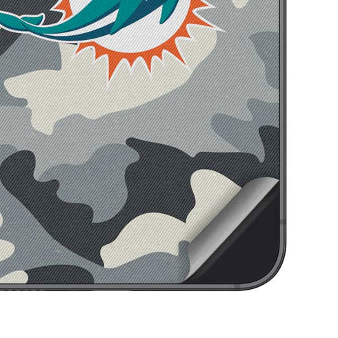 NFL Miami Dolphins Camo Galaxy S25 Plus Skin