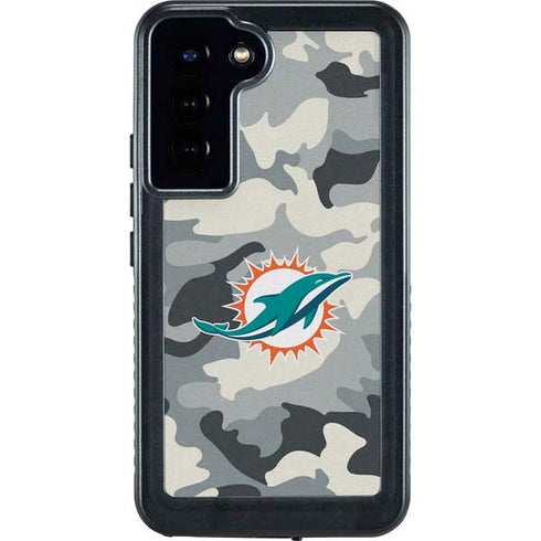 NFL Miami Dolphins Camo Galaxy S24 Plus Waterproof Case