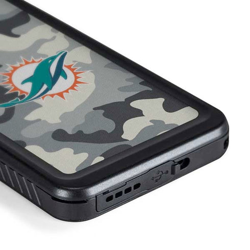 NFL Miami Dolphins Camo Galaxy S24 Plus Waterproof Case
