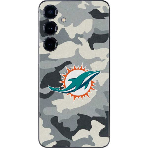 NFL Miami Dolphins Camo Galaxy S25 Skin