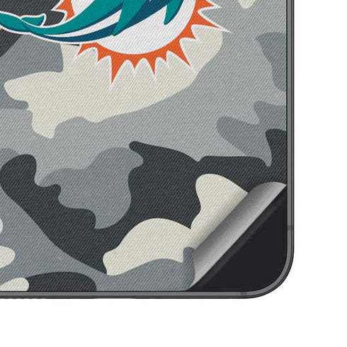 NFL Miami Dolphins Camo Galaxy S25 Skin