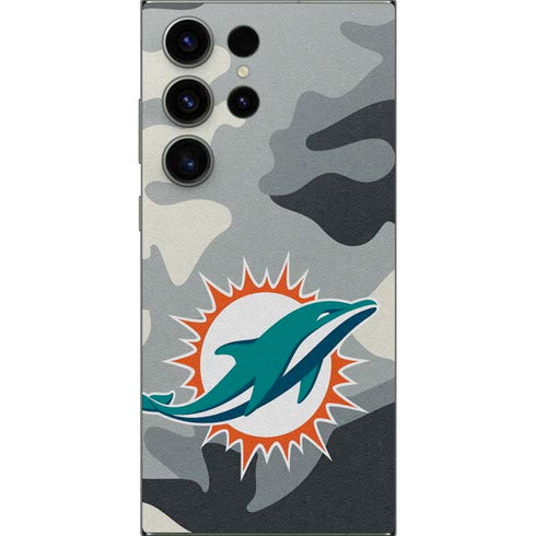 NFL Miami Dolphins Camo Galaxy S25 Ultra Skin