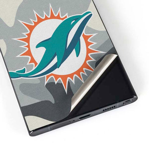 NFL Miami Dolphins Camo Galaxy S24 Ultra Skin