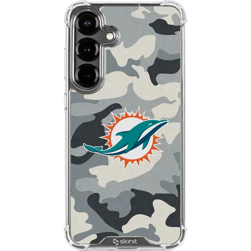 NFL Miami Dolphins Camo Galaxy S26 Plus Clear Case