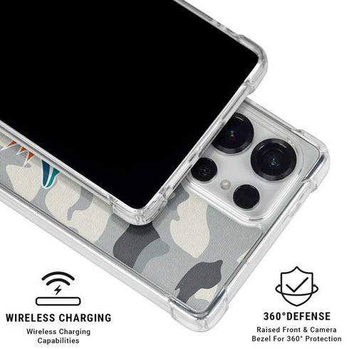 NFL Miami Dolphins Camo Galaxy S26 Ultra Clear Case
