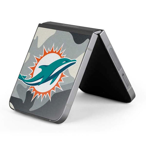 NFL Miami Dolphins Camo Galaxy Z Flip6 Skin