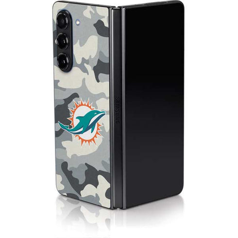 NFL Miami Dolphins Camo Galaxy Z Fold5 5G Skin