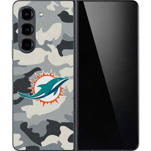 NFL Miami Dolphins Camo Galaxy Z Fold5 5G Skin