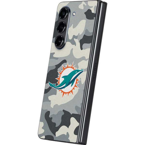 NFL Miami Dolphins Camo Galaxy Z Fold5 5G Skin
