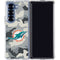 NFL Miami Dolphins Camo Galaxy Z Fold6 Clear Case