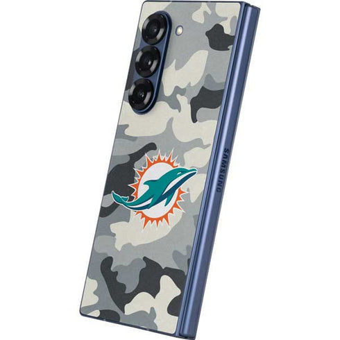 NFL Miami Dolphins Camo Galaxy Z Fold6 Skin