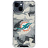 NFL Miami Dolphins Camo iPhone 15 Clear Case