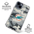 NFL Miami Dolphins Camo iPhone 15 Clear Case