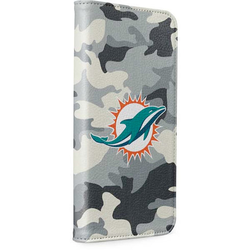 NFL Miami Dolphins Camo iPhone 15 Folio Case