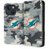 NFL Miami Dolphins Camo iPhone 15 Folio Case