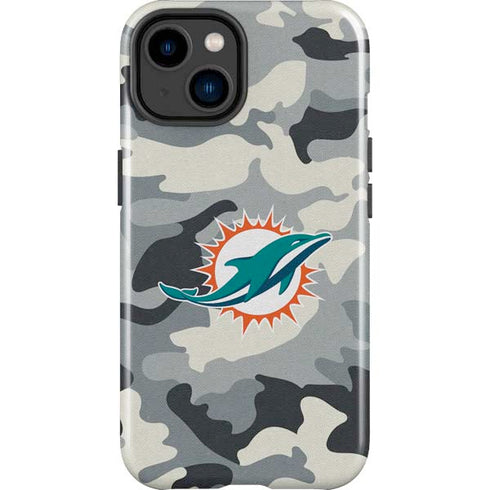 NFL Miami Dolphins Camo iPhone 15 Impact Case