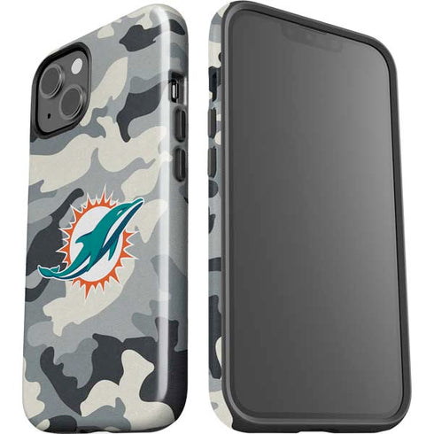 NFL Miami Dolphins Camo iPhone 15 Impact Case
