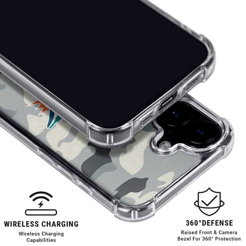 NFL Miami Dolphins Camo iPhone 16 MagSafe Case