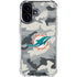 NFL Miami Dolphins Camo iPhone 16 Plus Clear Case