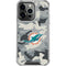 NFL Miami Dolphins Camo iPhone 16 Pro Clear Case