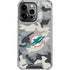 NFL Miami Dolphins Camo iPhone 16 Pro Clear Case