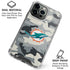 NFL Miami Dolphins Camo iPhone 16 Pro Clear Case