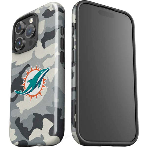 NFL Miami Dolphins Camo iPhone 16 Pro Impact Case