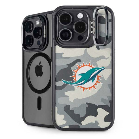 NFL Miami Dolphins Camo iPhone 16 Pro Kickstand Case