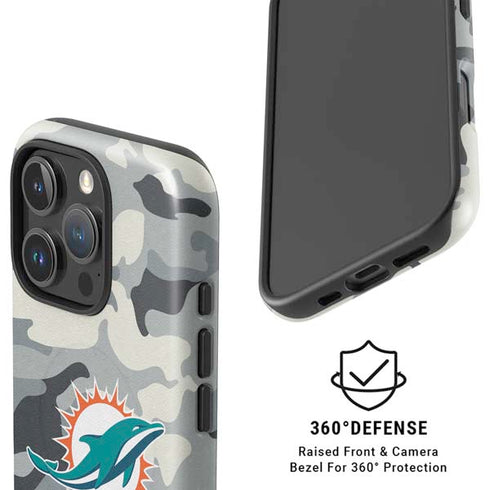 NFL Miami Dolphins Camo iPhone 16 Pro Magsafe Impact Case