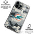 NFL Miami Dolphins Camo iPhone 16 Pro Max Clear Case