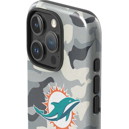 NFL Miami Dolphins Camo iPhone 16 Pro Max Impact Case